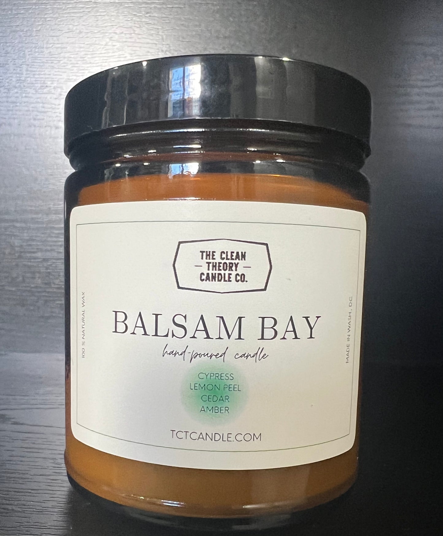 BALSAM BAY (candle) - cypress, lemon peel, cedar and amber